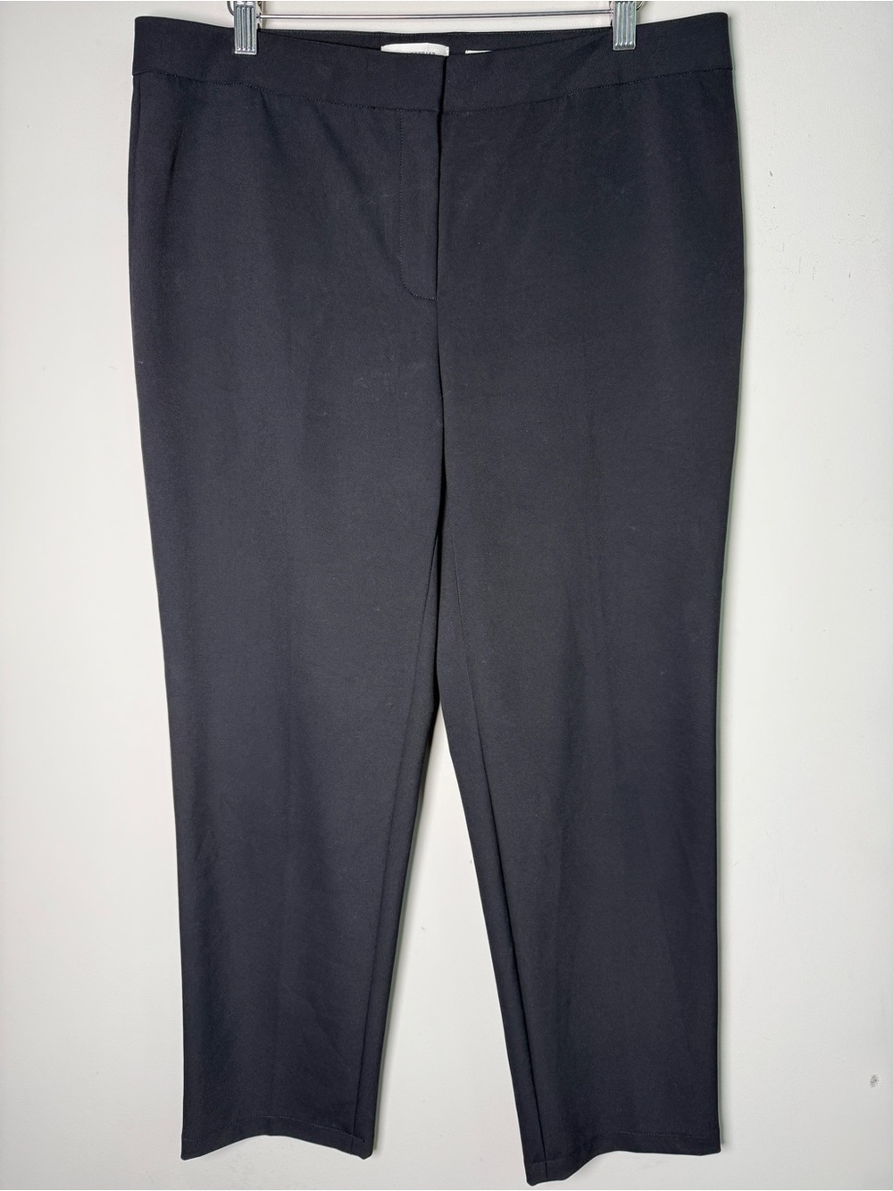 Lafayette 148 New York Waldorf Black Slim Stretch Pant Sz 12